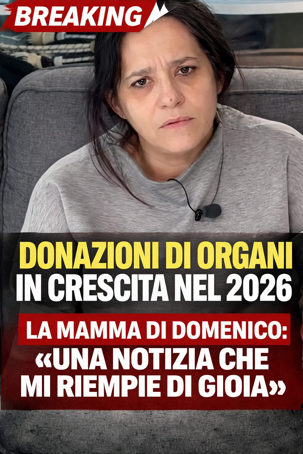 Donazioni di organi in crescita nel 2026, la mamma di Domenico: «Una notizia che mi riempie di gioia»