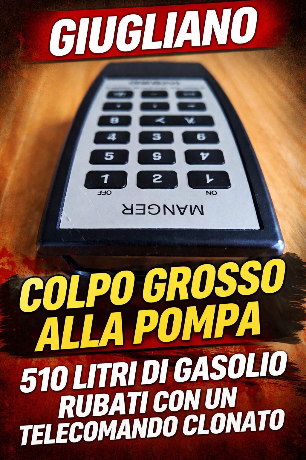 Giugliano, colpo grosso alla pompa: 510 litri di gasolio rubati con un telecomando clonato