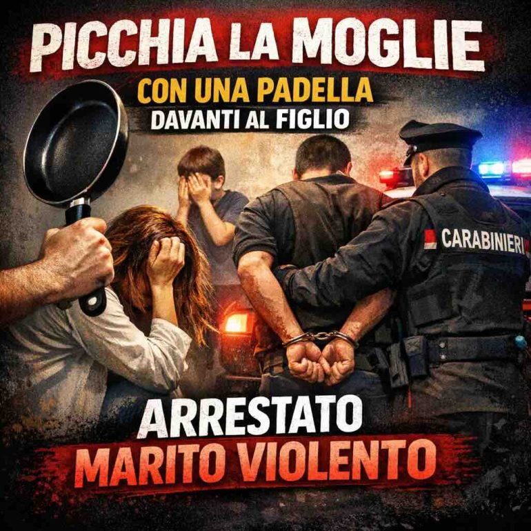 Pimonte arrestato marito violento