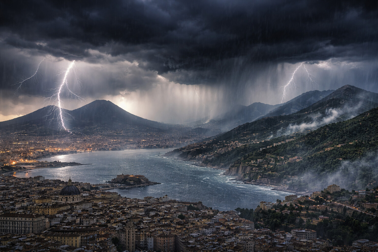 Allerta Gialla in Campania: Temporali, Grandine e Raffiche di Vento in Arrivo