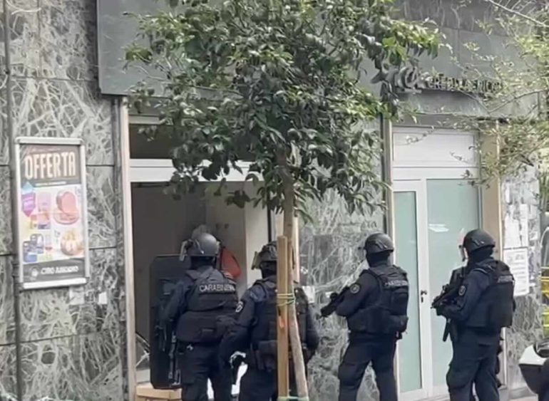 Una immagine della rapina