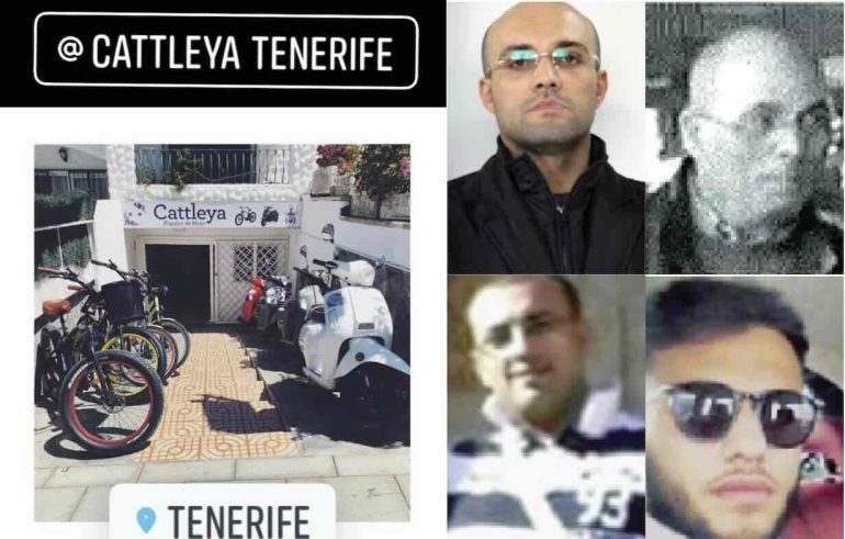La sede della Cattleya a Tenerife e i fratelli Capaldo con Ottimo