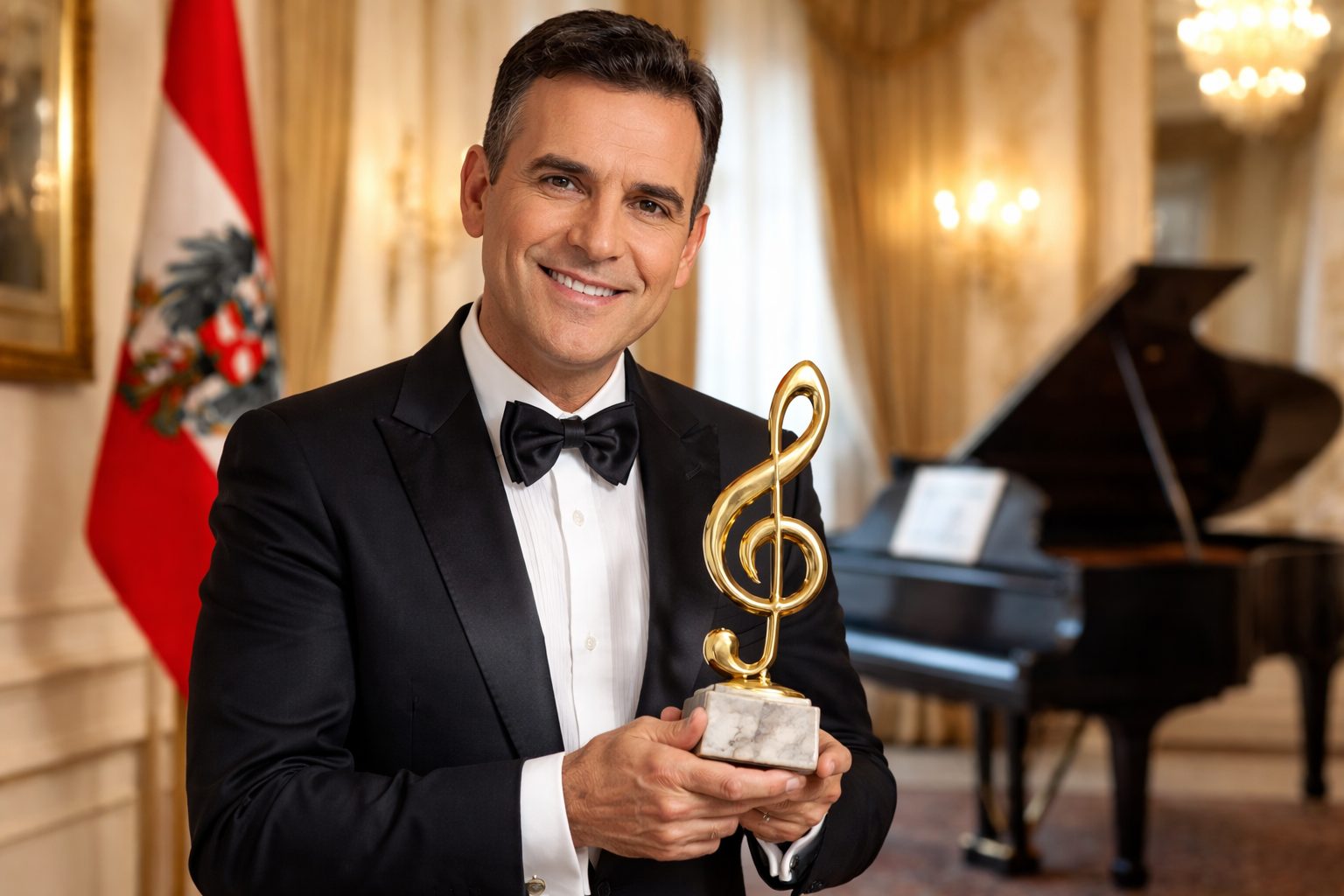 Sal Da Vinci e la Magia della Musica: Un Riconoscimento all’Ambasciata Austriaca di Roma
