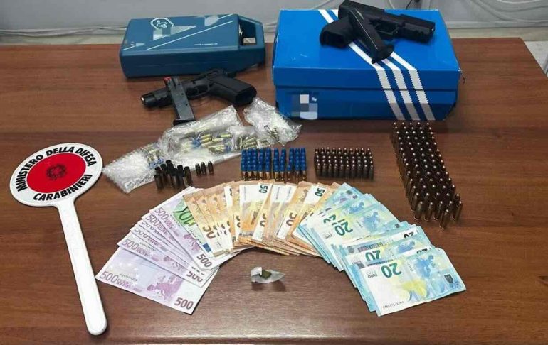 L'arsenale sequestrato