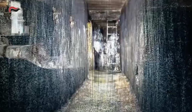 La ricostruzione del cunicolo utilizzato dai banditi