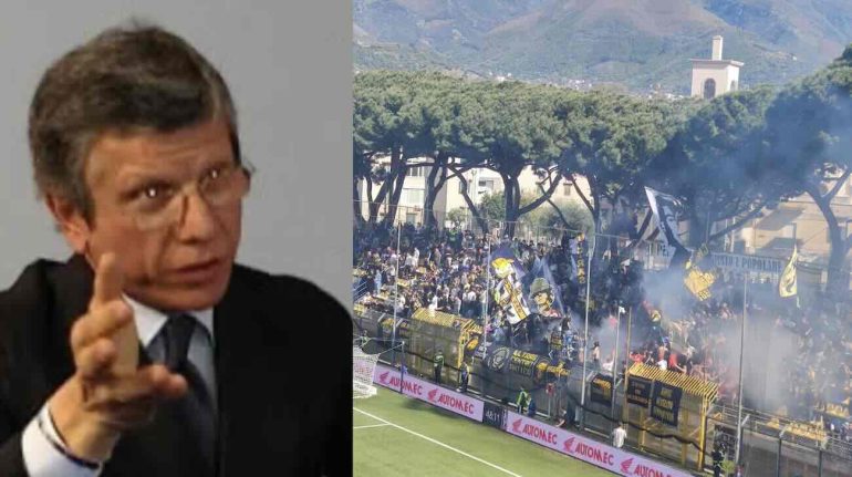 Francesco Agnello e i tifosi della Juve Stabia