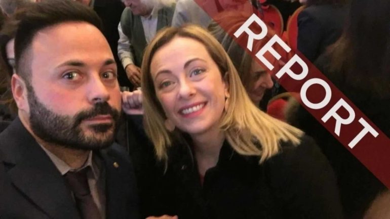Gioacchino Amico e Giorgia Meloni, il selfie della discordia