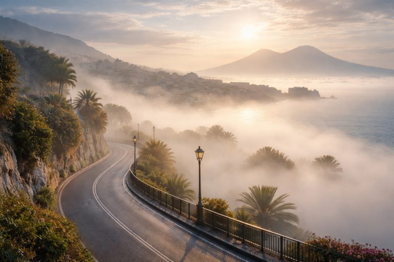 Meteo Campania: foschia e nebbia in pianura, massime fino a 23°C — cosa aspettarsi a Napoli, Salerno, Caserta, Avellino e Benevento