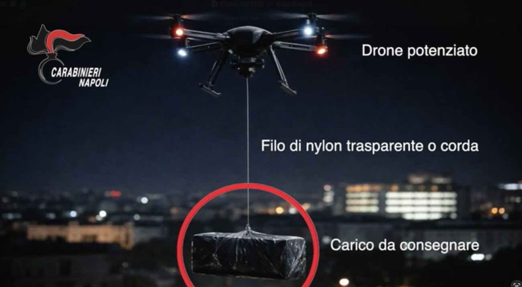 Poggioreale, pioggia di crack dal drone: l’ultimo volo della camorra finisce in strada