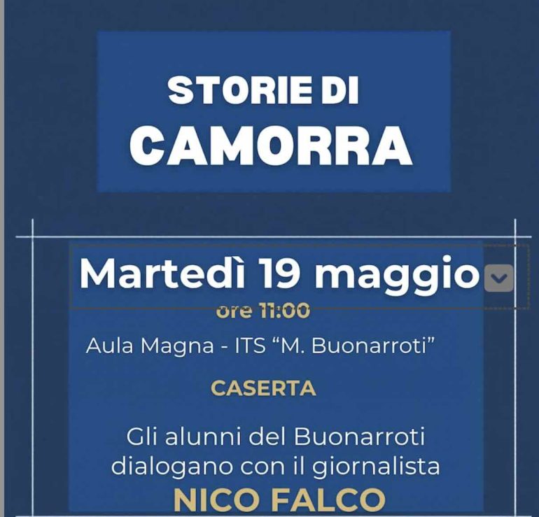 Al Buonarroti di Caserta un incontro sulla legalità con il giornalista Nico Falco