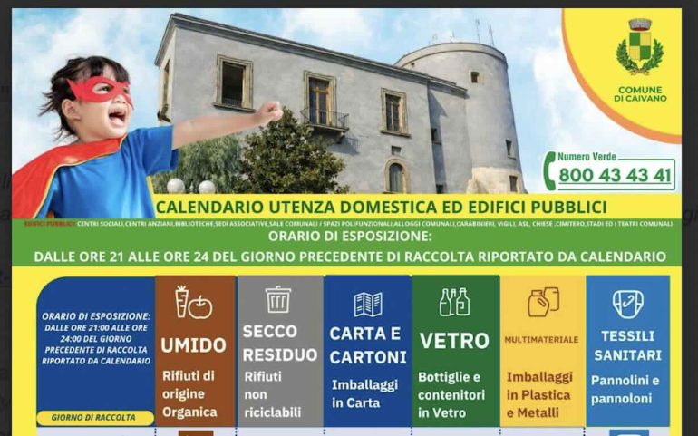 Caivano rilancia la raccolta differenziata: dal 1° giugno parte il nuovo piano