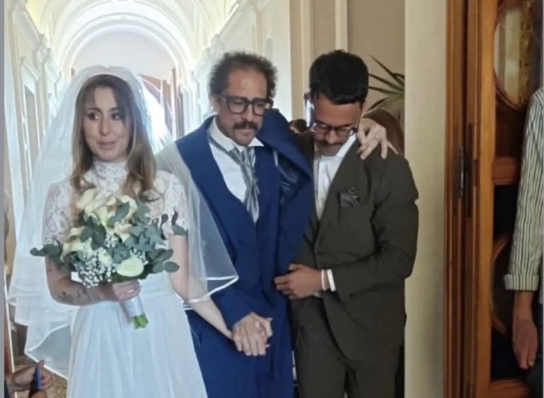«Con la forza di un leone», Igor Protti accompagna la figlia all’altare: migliaia di like sui social