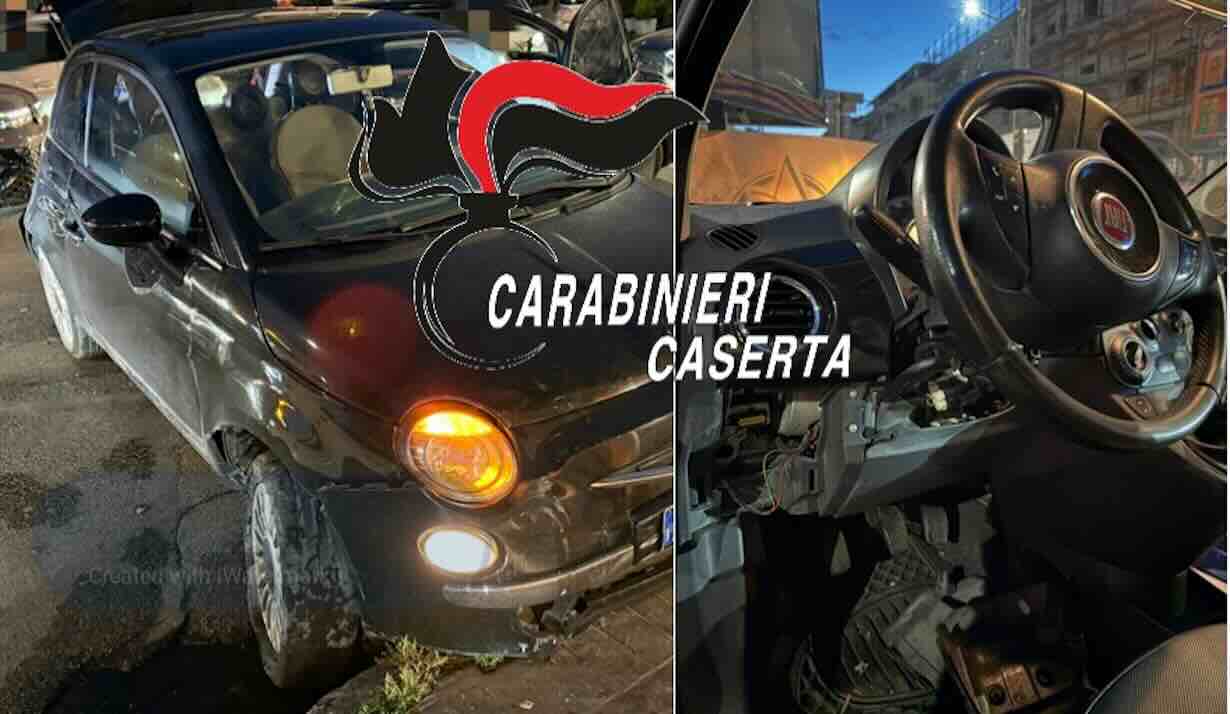 Pauroso inseguimento Aversa-Giugliano per furto auto: ferito minorenne, due arresti