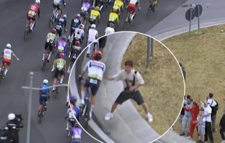 Giro d’Italia, tentano di far cadere i corridori: denunciati due giovani a San Vitaliano