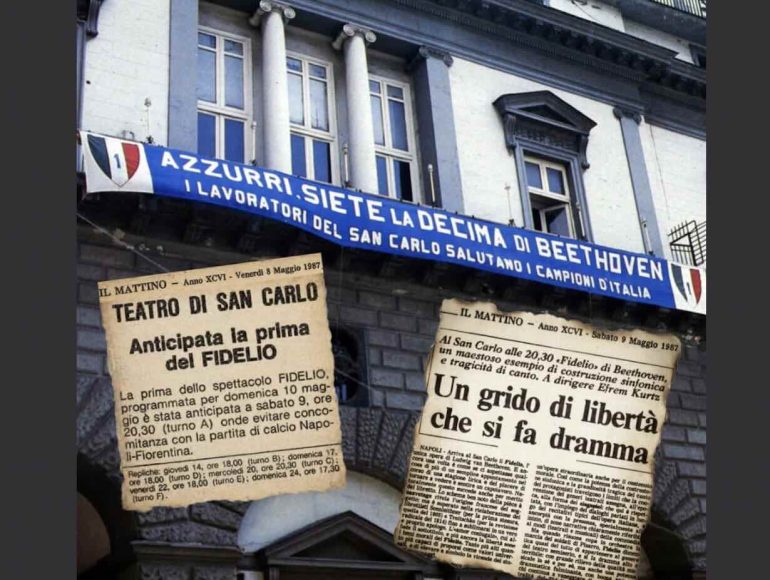Il San Carlo omaggia il primo scudetto del Napoli a 39 anni dal trionfo storico