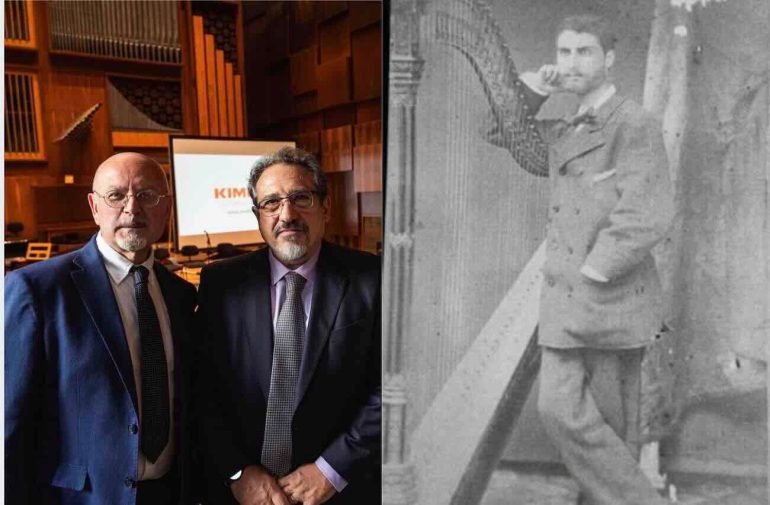 Kimbo dona al Conservatorio di Napoli l’arpa storica del maestro Felice Lebano