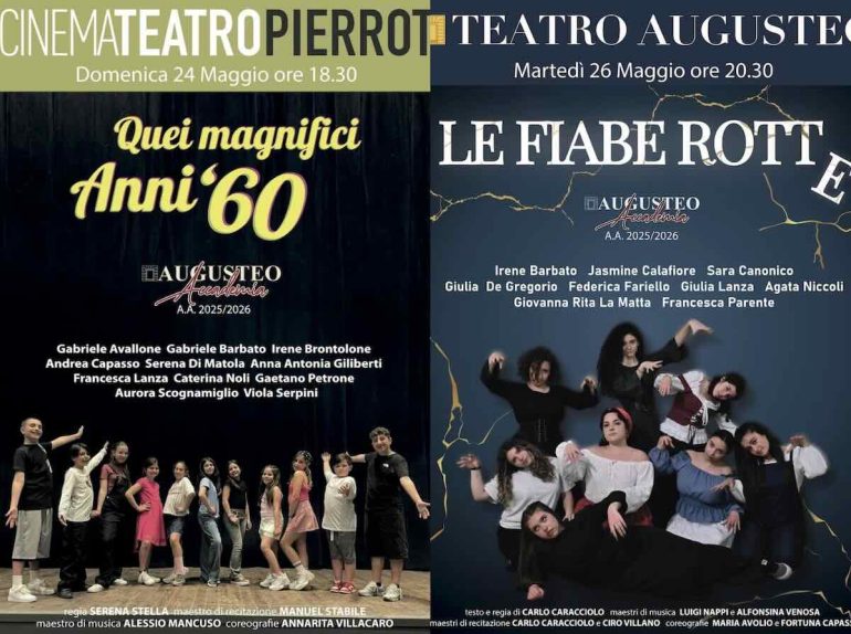 Napoli celebra i giovani talenti con cinque spettacoli gratuiti all’Augusteo e al Pierrot di Ponticelli