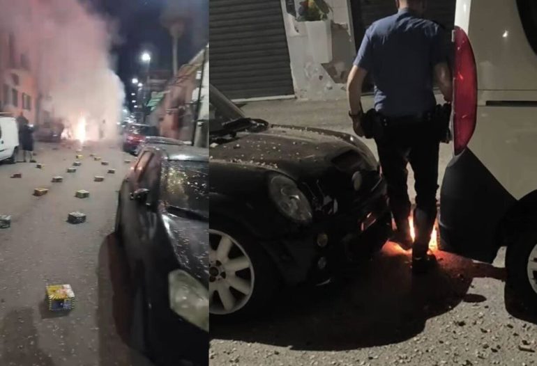 Napoli, mezz’ora di terrore a Bagnoli: la festa di comunione diventa un inferno di botti