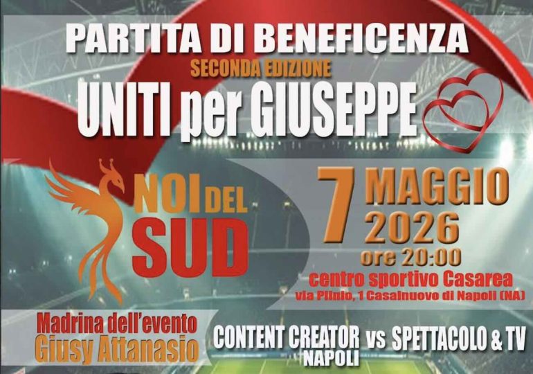 Una partita per il piccolo Giuseppe: a Casalnuovo scende in campo il cuore