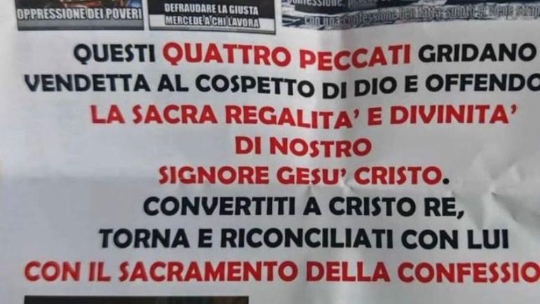 Università di Salerno, bufera per i volantini anti-Lgbtqia+: «Messaggi che ledono la dignità»