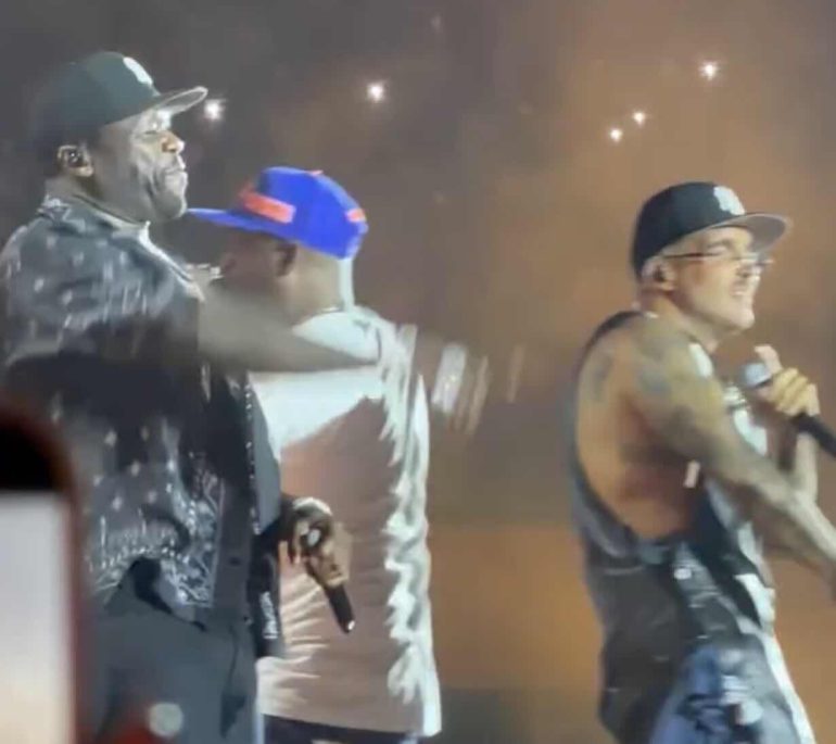 50 Cent spunta a sorpresa al Maradona: Geolier fa esplodere Napoli con il duetto evento
