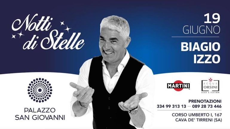 Biagio Izzo illumina le ‘Notti di Stelle’ a Cava de’ Tirreni con una serata di comicità