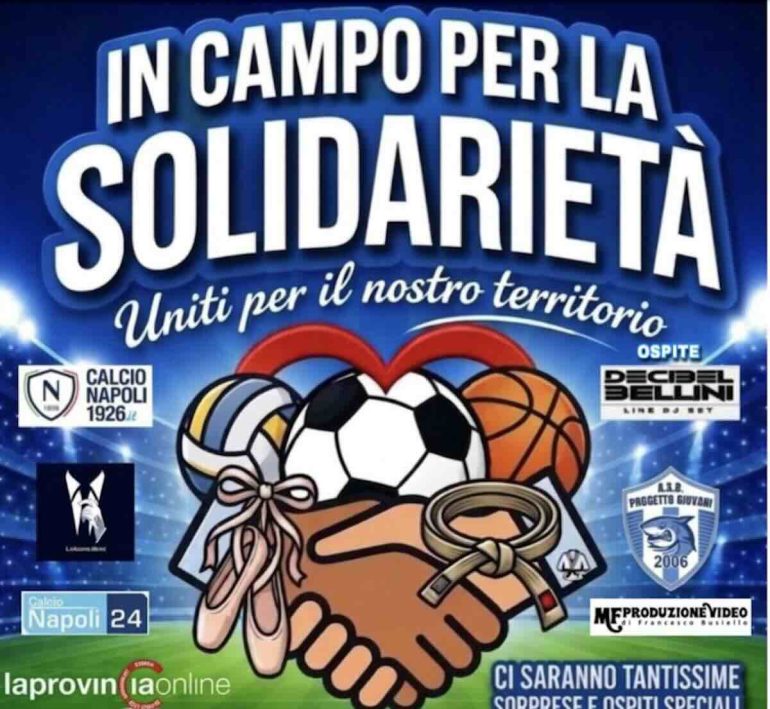 Brusciano, «In campo per la solidarietà». il 6 giugno evento benefico allo stadio comunale