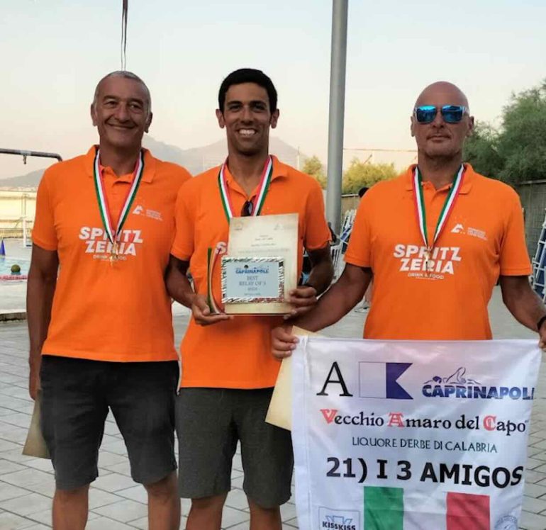 Capri-Napoli Marathon: trionfo in staffetta per il team Peppe Lamberti Nuoto Club