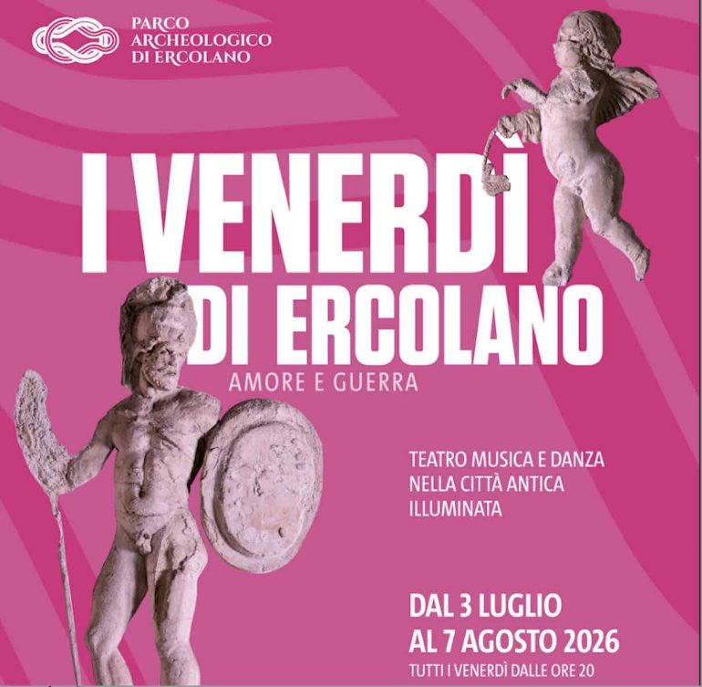 Ercolano inaugura l’estate con ‘I Venerdì di Ercolano’: teatro e musica tra le rovine