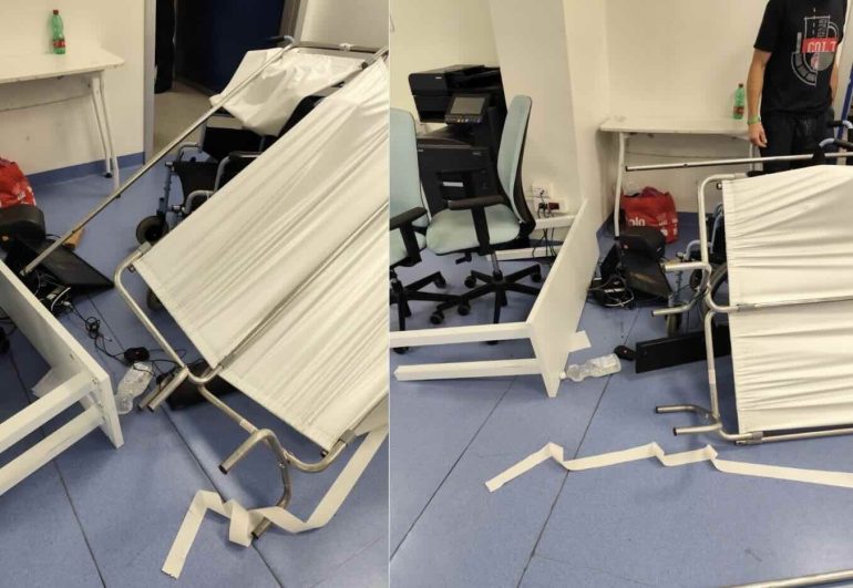 Follia all’Ospedale del Mare: infermieri picchiati e caccia alla pistola del vigilante