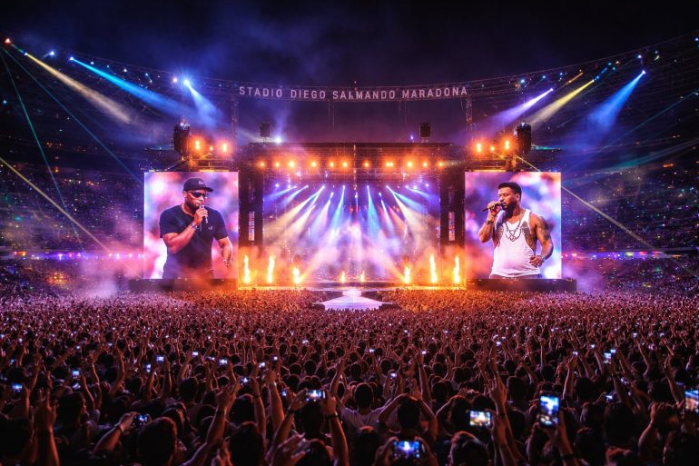 Geolier, 50 Cent e la rivoluzione dell’hip hop a Napoli: il Maradona come simbolo di rinascita culturale