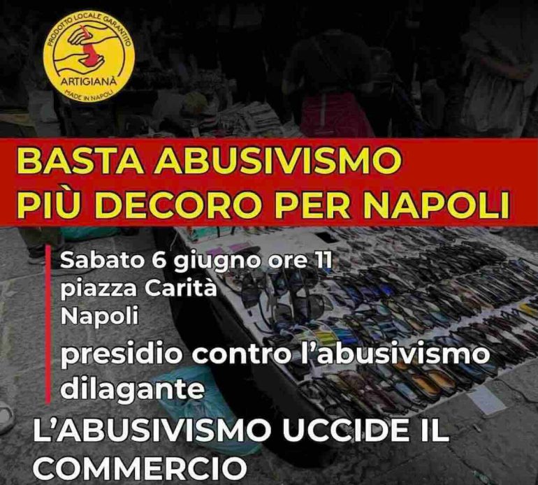 Napoli in cattedra: domani flash mob contro l’abusivismo e la vendita di paccottiglia
