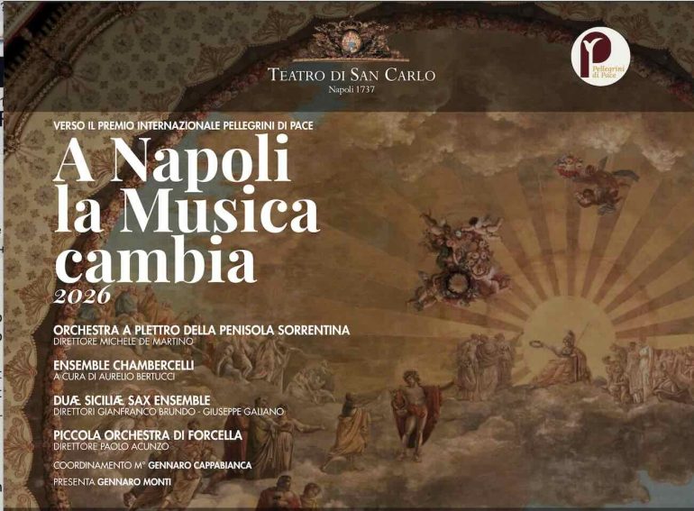 Napoli si trasforma in palcoscenico di pace con 150 giovani musicisti al San Carlo