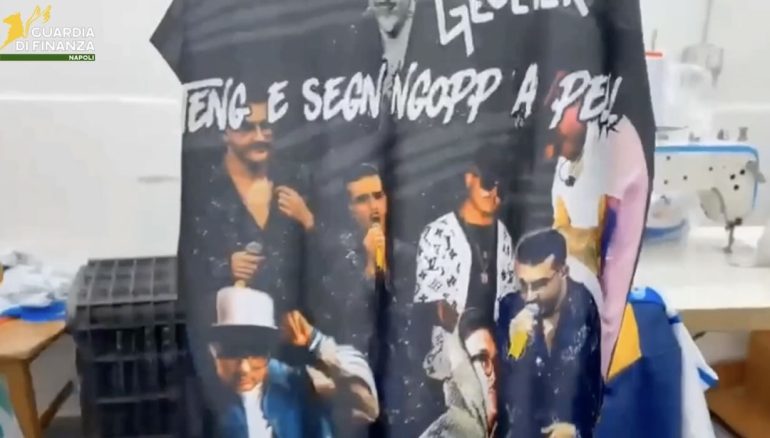 Portici, scoperto laboratorio clandestino del falso: sequestrati oltre 1.300 capi contraffatti