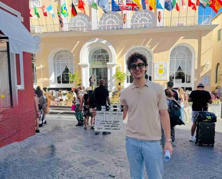 Primo ciak a Capri per il film «Cuore mio, cuore tuo»: nel cast anche il giovane attore Luigi Zeno