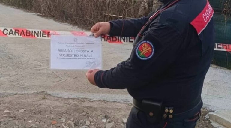 San Michele di Serino, area di 700 metri quadrati sequestrata per abusivismo edilizio