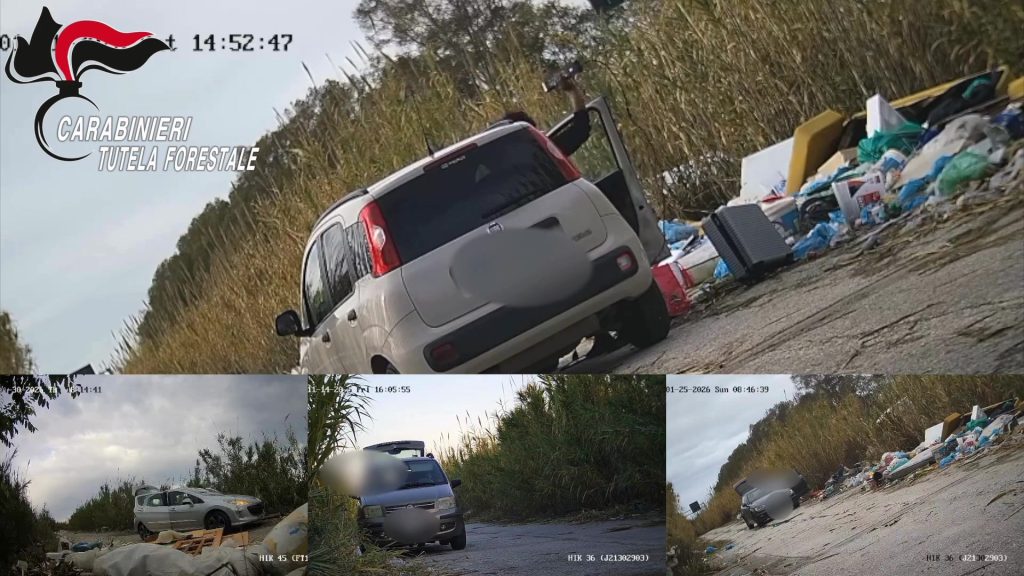 Giugliano, incastrati dalle telecamere i furbetti del sacchetto: 21 denunciati per sversamento illecito di rifiuti