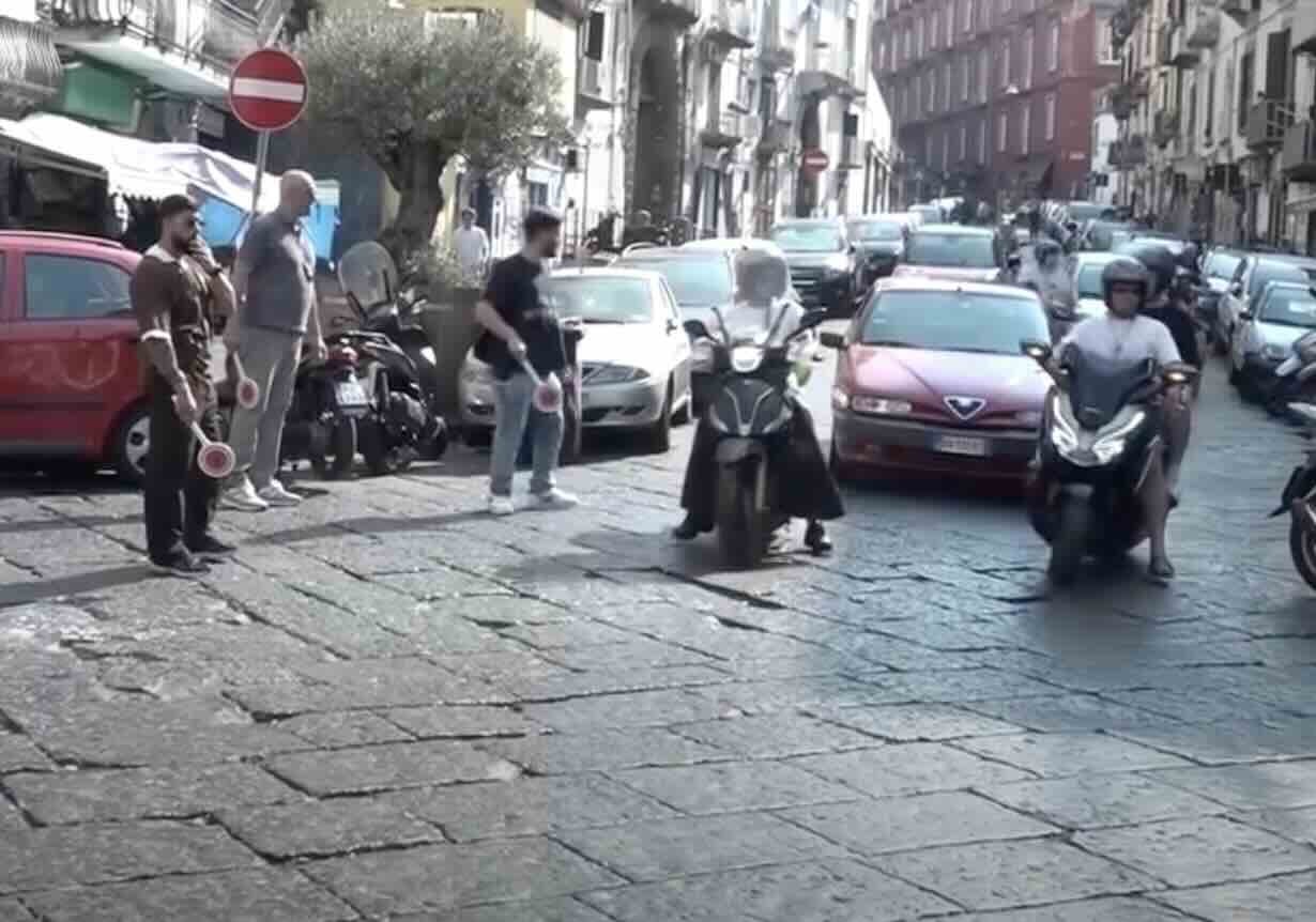 Una immagine del blitz
