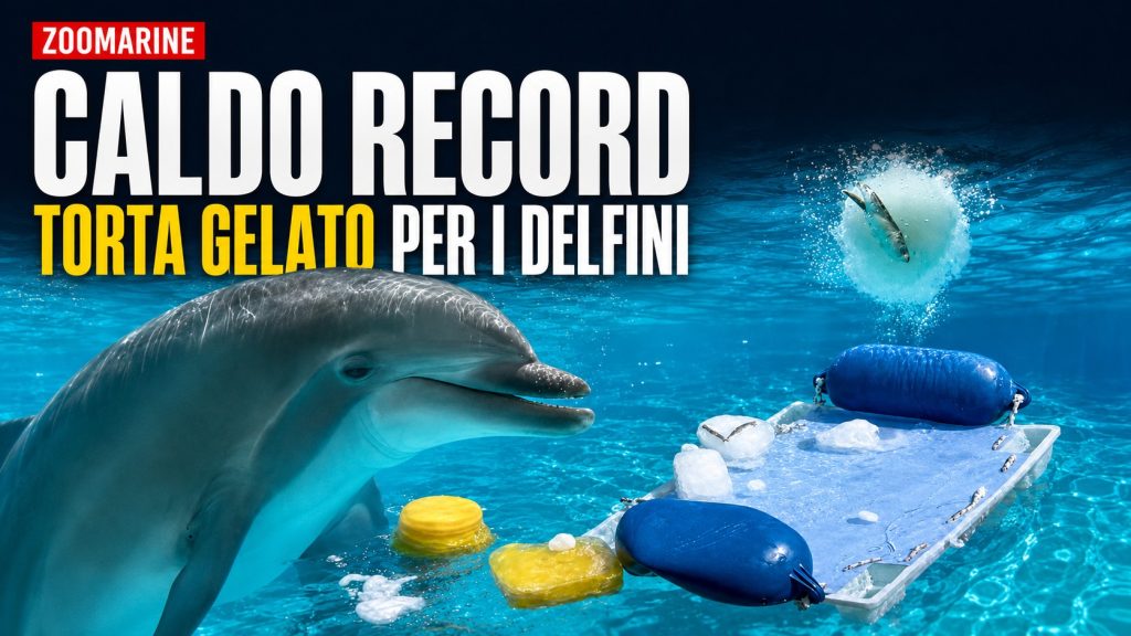 Caldo record, allo Zoomarine arrivano le torte gelato per i delfini con la sorpresa