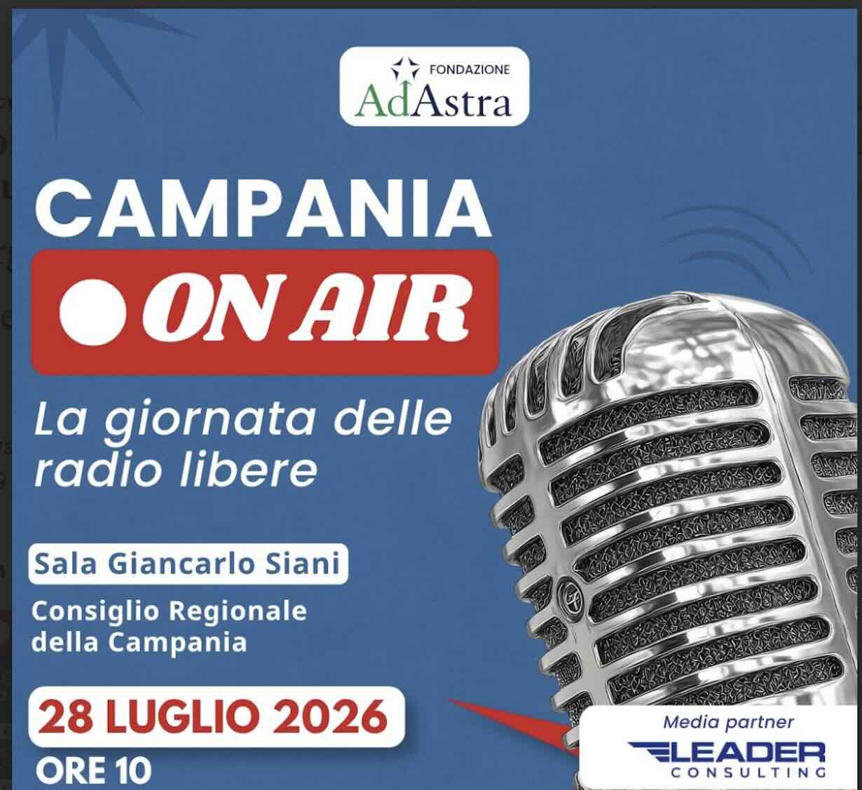 Campania celebrates 50 years of free radio: the regional festival is born.
