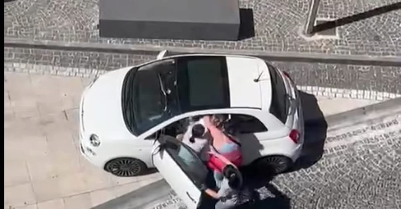 Una immagine dell'aggressione