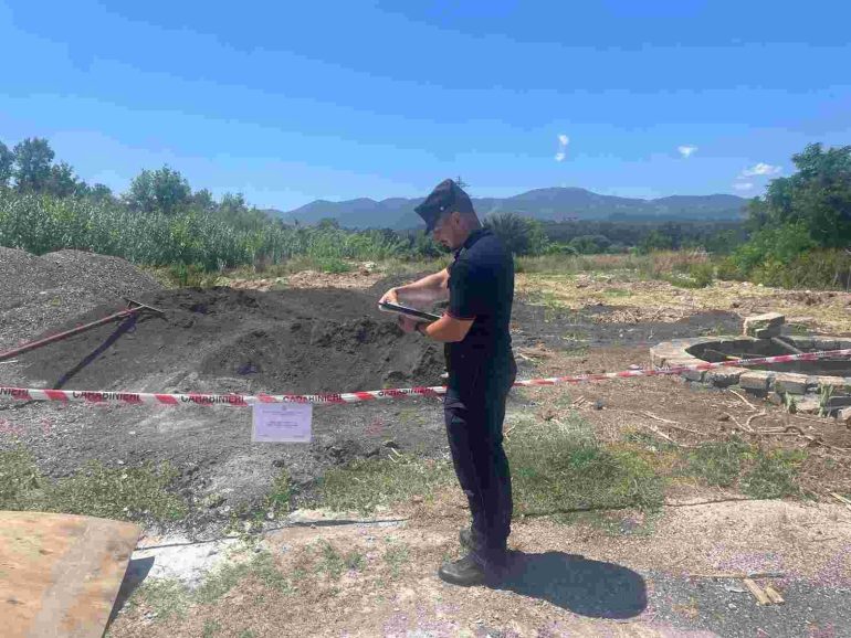 Caserta, sequestrato piazzale ricavato su rifiuti speciali non pericolosi