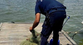 Castel Volturno, blitz anti-bracconaggio: sequestrati 30 metri di reti illegali