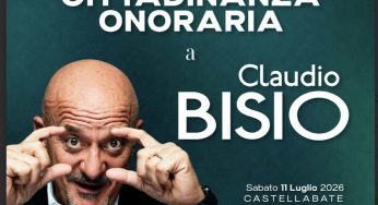 Castellabate, cittadinanza onoraria a Claudio Bisio: evento al Castello dell’Abate