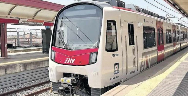 Circumvesuviana, debutta il primo treno di nuova generazione