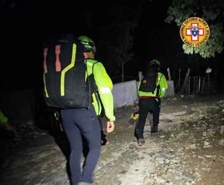 Escursionisti bloccati sul Terminio, salvati dal Soccorso alpino