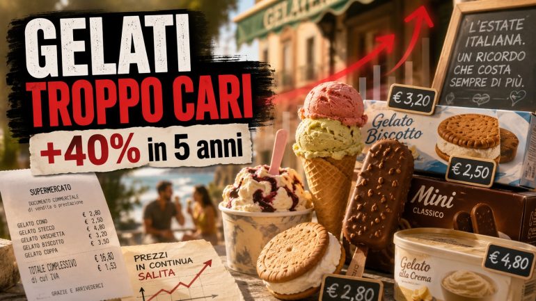 Il gelato non è più solo un gelato: è diventato il simbolo dell’estate che costa troppo