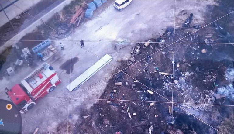 Acerra, incendio tossico all’ex Montefibre: cittadini lasciati nel silenzio