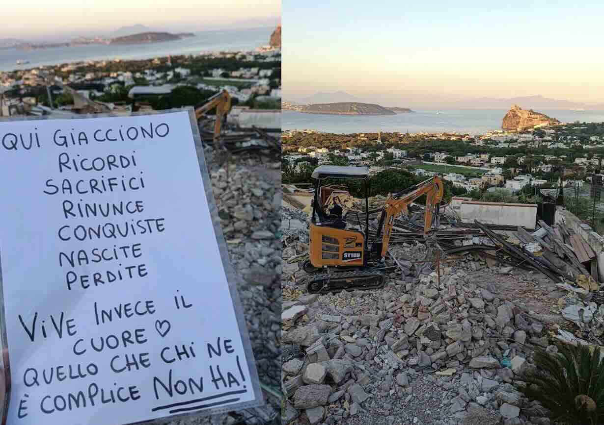 Ischia, crolla la casa dei Buono: il dolore di una famiglia umile tra macerie e solidarietà