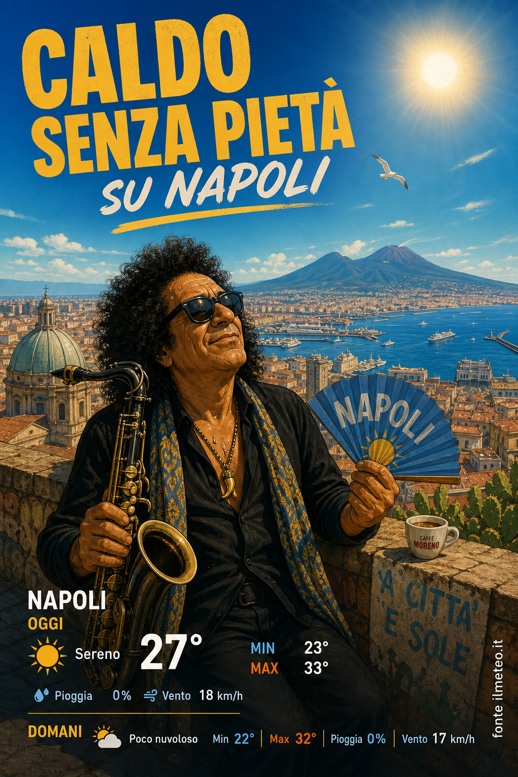 Storia meteo Napoli oggi e domani - 24 Luglio 2026